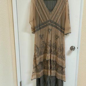 Beautiful tea length spring dress from Nataya